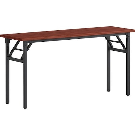 Lorell Training Table, Folding, 60inx18inx30in, Mahogany LLR60747
